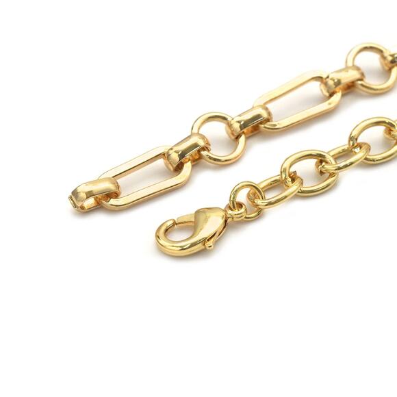 21 inch gold plated charm necklace - Picture 2 of 3